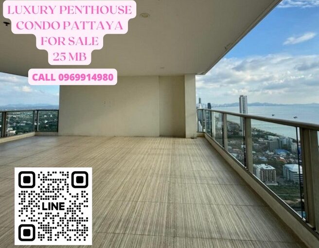 Luxury Penthouse Duplex Condo with Panoramic Seaview for Sale in Jomtien Pattaya